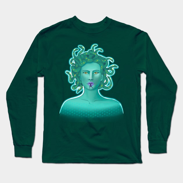 Medusa Long Sleeve T-Shirt by Inkoholic